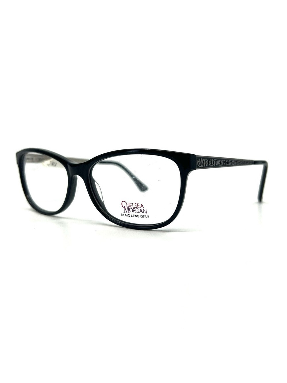 Chelsea Morgan CM3006 Black & Silver Eyeglasses